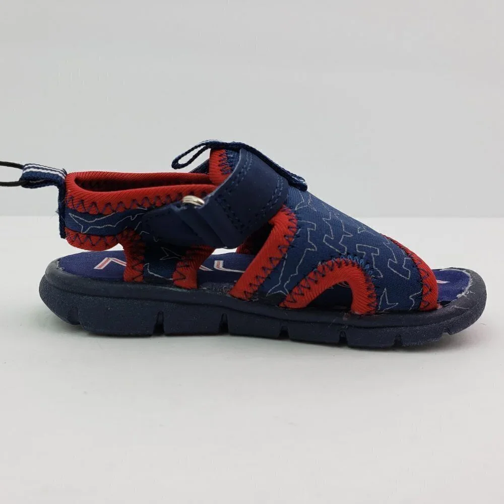 NEW Nautica Diera Baby Boy Size 5 Navy Hammerhead Blue Red Casual Sandals